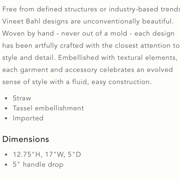 Anthropologie Vineet‎ Bahl Yellow Straw Goldilocks Bag - Picture 8 of 8